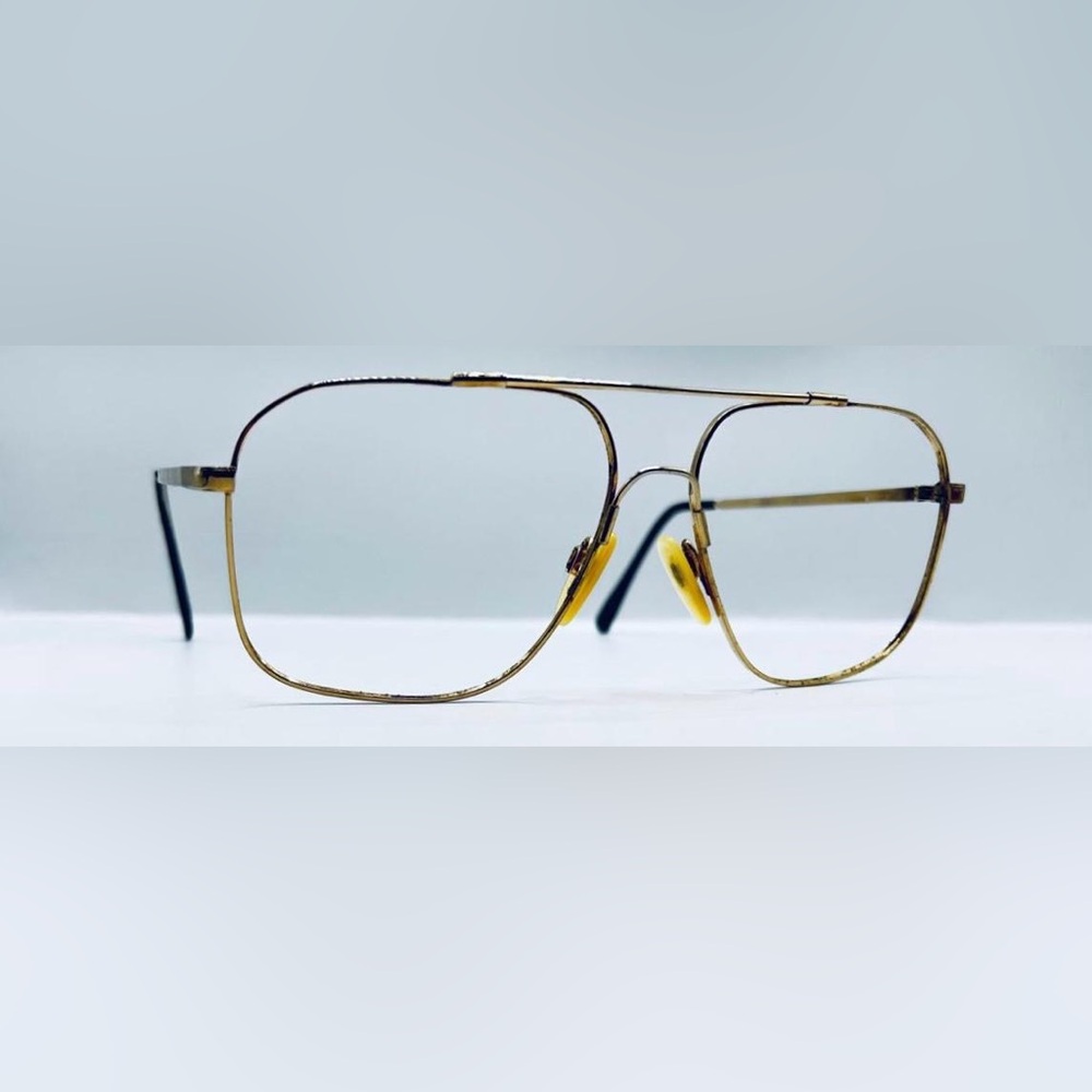 Vintage Marcolin Gold Pilot Sunglasses Frames Only